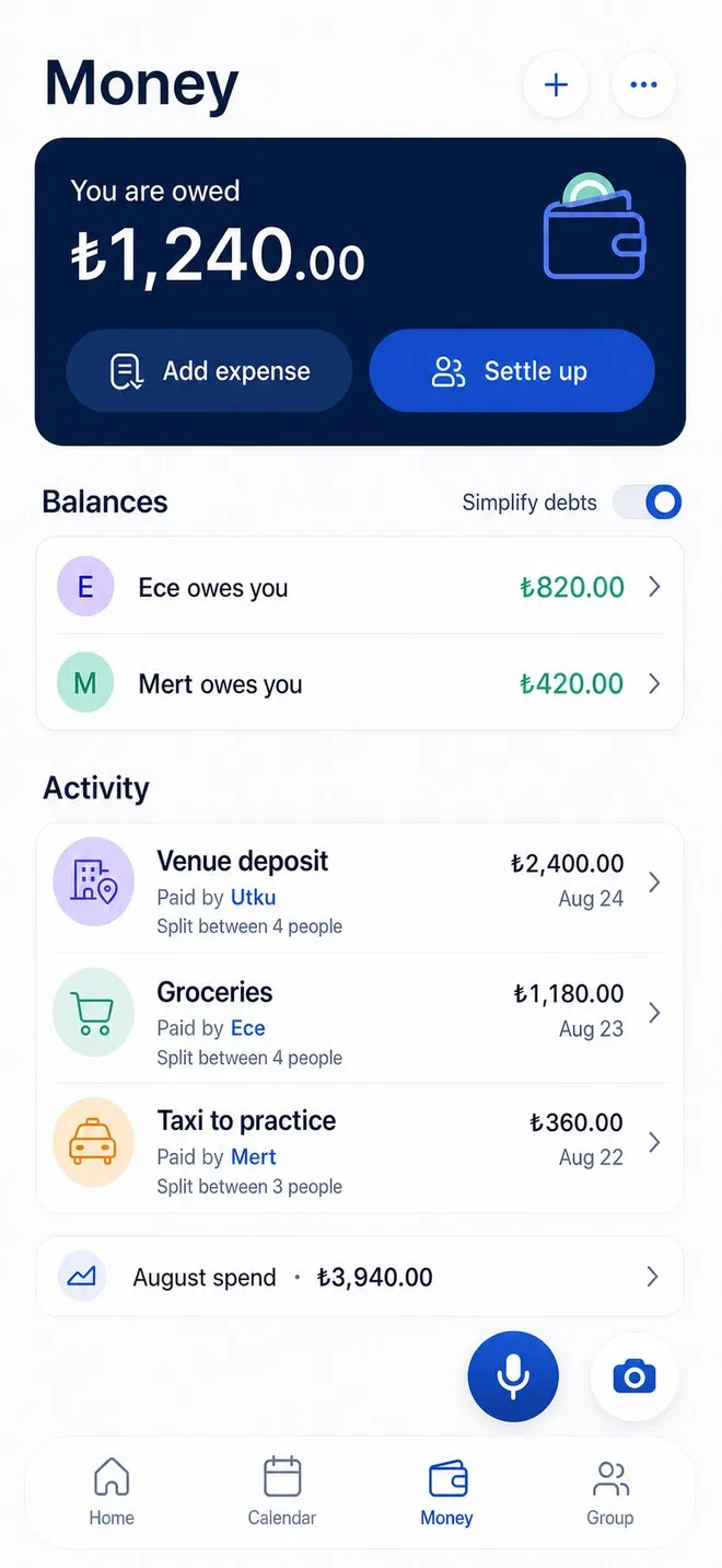 Runday — Money, settled